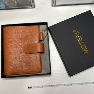 Moterm, a6 cover, pebbled leather in burnt orange